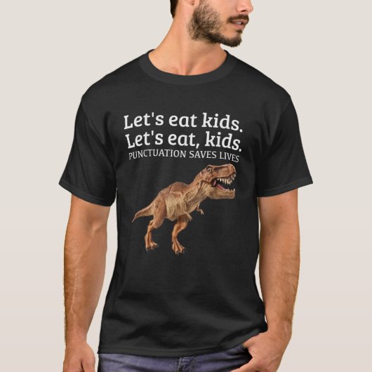 子供おもしろいの食べ句点はグラムに救住ませよう Tシャツ (正面)
