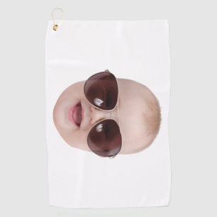 子供おもしろいやペットの写真ギフトパパ ゴルフタオル
