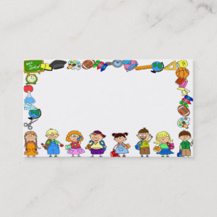 子供およびおもしろいのためのかわいく素晴らしく美しいbusinesscard 名刺