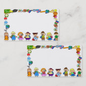 子供およびおもしろいのためのかわいく素晴らしく美しいbusinesscard 名刺 (正面/裏面)