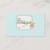 子供およびおもしろいのためのかわいく素晴らしく美しいbusinesscard 名刺 (裏面)