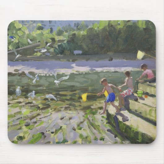 子供およびカモメLooe 2013年 マウスパッド (正面)