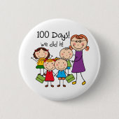 子供およびメスの先生100日 缶バッジ (正面)