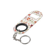 子供および動物パターン キーホルダー栓抜き (裏面アングル)