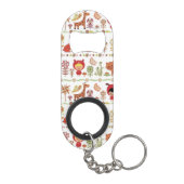 子供および動物パターン キーホルダー栓抜き (裏面)