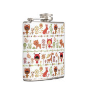 子供および動物パターン フラスク (右)