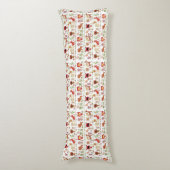 子供および動物パターン ボディピロー (正面縦)