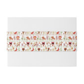 子供および動物パターン 招待状ベリーバンド (裏面例)