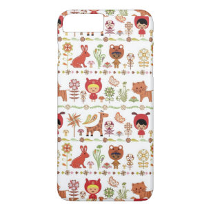 子供および動物パターン iPhone 8 PLUS/7 PLUSケース