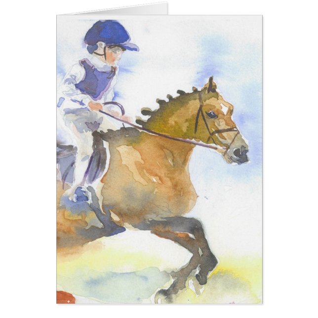 子供および子馬の跳躍 (正面)