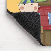 子供および校舎のTシャツおよびギフト マウスパッド (コーナー)