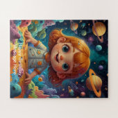 子供お洒落のよくはしゃぐデザイン ジグソーパズル (横)