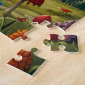 子供お洒落のよくはしゃぐデザイン ジグソーパズル (側面)