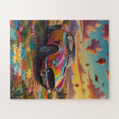 子供お洒落のよくはしゃぐデザイン ジグソーパズル (横)