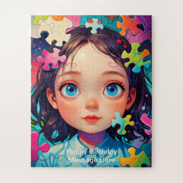 子供お洒落のよくはしゃぐデザイン ジグソーパズル