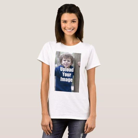 子供からのあなた自身のパーソナライズな写真のマグを作成して下さい Tシャツ (正面フル)