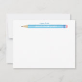 子供からの鉛筆で書かれたメモ用カード ノートカード (正面)