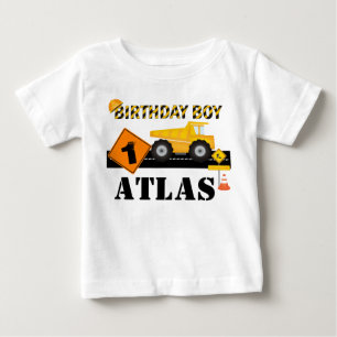子供か幼児の建築の誕生日のRaglanのワイシャツ ベビーTシャツ