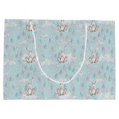 子供があなたの両親に従う – Col 3:20 - Blue ラージペーパーバッグ (裏面)