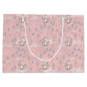 子供があなたの両親に従う – Col 3:20 - Pink ラージペーパーバッグ (裏面)