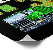 子供がゴミをリサイクル3年古いゴミ収集車3rd ポスター (角)