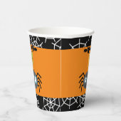 子供がスパイダーハロウィンをトリックまたは治療 紙コップ (右)