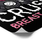 子供が乳がん認識度モンスタートラックTをつぶす ポスター (角)