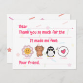 子供が入力するサンキューカード (正面/裏面)