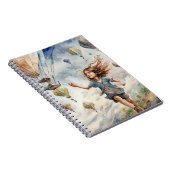 子供が凧を揚げる ノートブック (右側)