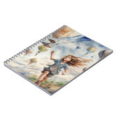 子供が凧を揚げる ノートブック (左側)