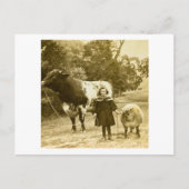 子供が彼らを導く ポストカード (正面)