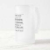 子供が理由先生贈り物 フロストグラスビールジョッキ (正面右)