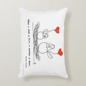 "子供が生まれるとき、母は生まれます"。 枕 アクセントクッション (正面(垂直))