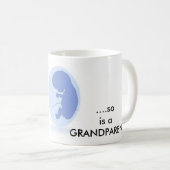 子供が生まれるとき、祖父母はそうあります コーヒーマグカップ (正面右)