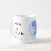 子供が生まれるとき、祖父母はそうあります コーヒーマグカップ (正面左)