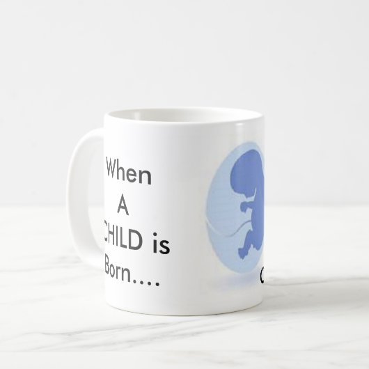 子供が生まれるとき、祖父母はそうあります コーヒーマグカップ (正面左)