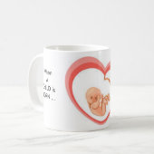 子供が生まれる従ってとき祖父母はあります! コーヒーマグカップ (正面左)