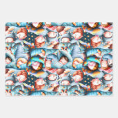 子供が眠る眠る眠りパジャマパーティー ラッピングペーパーシート (正面3)