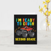 子供が第2グレードのモンスタートラックを最初に粉砕する準備ができている カード (黄色い花)