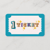 子供が良い行動のためにチケットに報酬を与える 名刺 (正面)