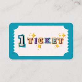 子供が良い行動のためにチケットに報酬を与える 名刺