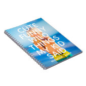 子供が言った面白いこと 写真付きカスタムノート ノートブック (右側)