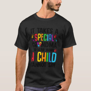 子供が言葉にできないことを聞き取る特別な祖母であることが自閉症には必要 Tシャツ