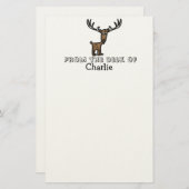 子供が静止パーソナライズされた状態 便箋 (正面/裏面)