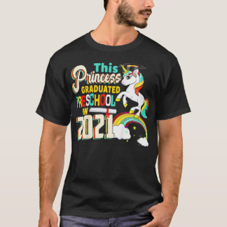 子供このプリンセスは2021年に幼稚園を卒業したUni Tシャツ