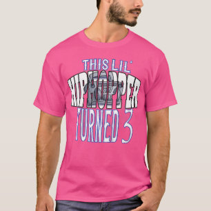 子供このリルのお尻ホッパーは3とラップのヒップホップ Tシャツ