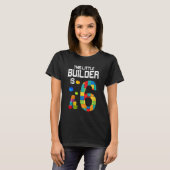 子供この小さなビルダーは6つの建物ブロックBirt Tシャツ (正面フル)