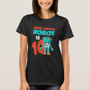 子供この小さなロボットは10歳かわいい10位 Tシャツ