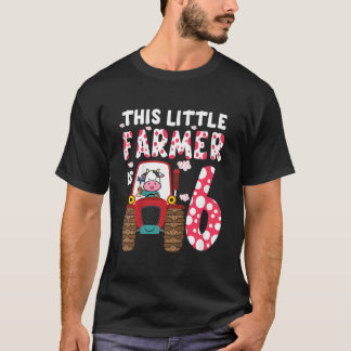 子供この小さな農家は6ファームトラクターのためのリット Tシャツ