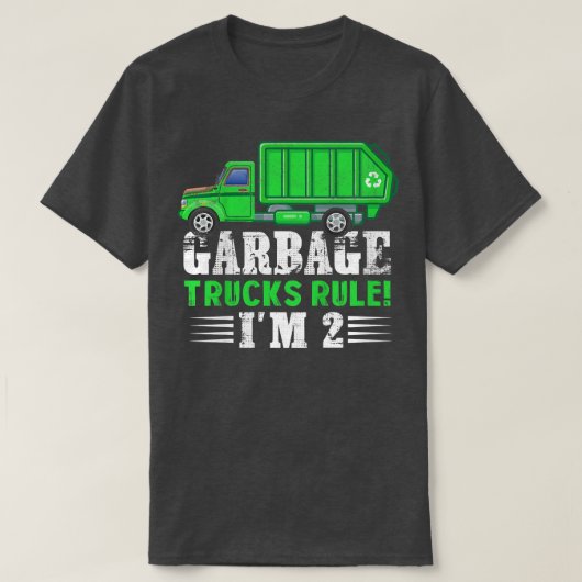 子供ごみトラックのルール私は2歳のごみT Tシャツ (デザイン正面)